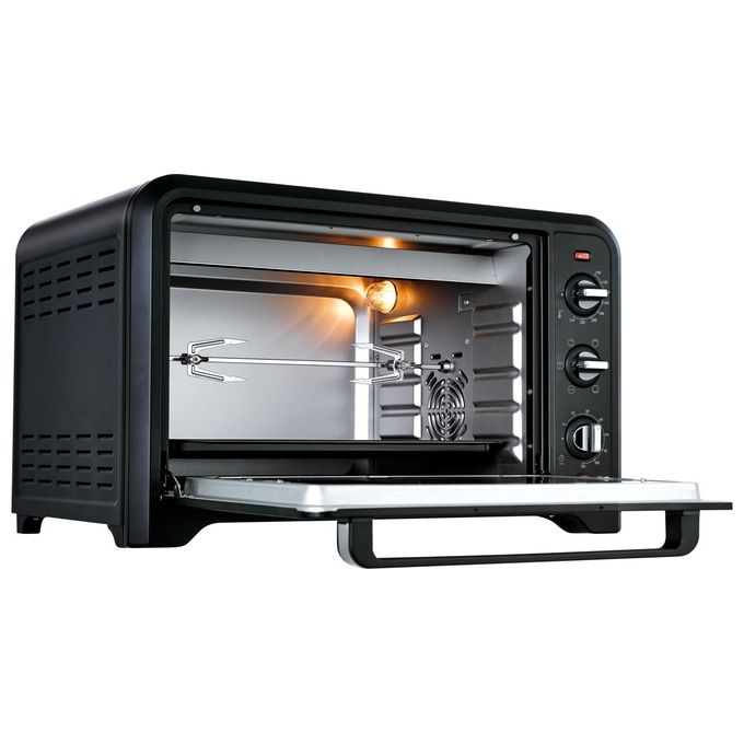 Moulinex OX485810 Optimo Fornetto Elettrico Ventilato 39 L 2000 W 7 Modalita' di Cottura Girarrosto Termostato 240°C colore Nero
