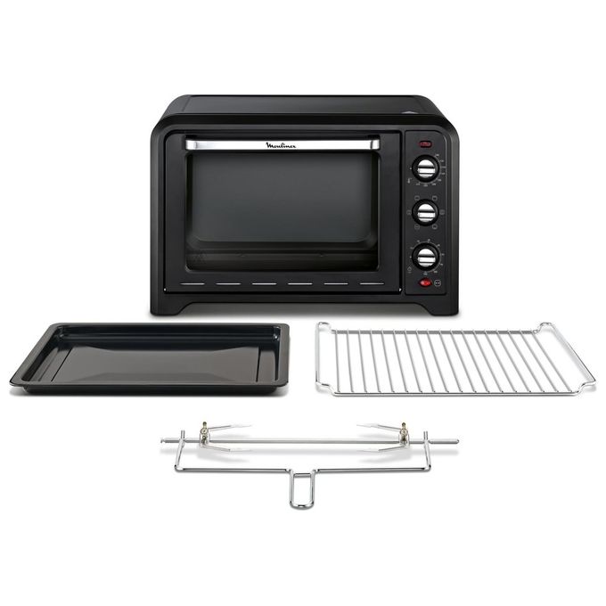 Moulinex OX485810 Optimo Fornetto Elettrico Ventilato 39 L 2000 W 7 Modalita' di Cottura Girarrosto Termostato 240°C colore Nero