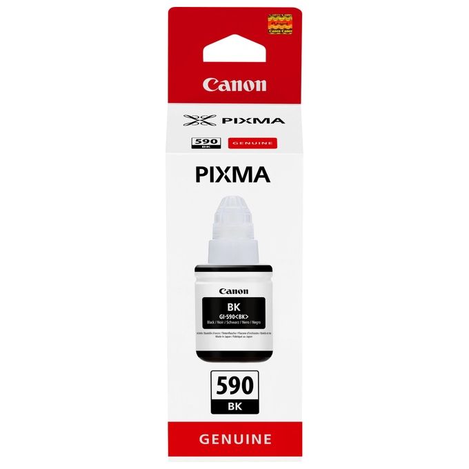 Canon GI-590BK 135ml Inchiostro per Stampa e Disegno Nero