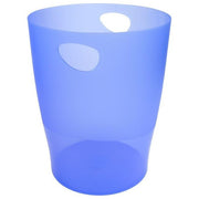 Exacompta Cestino 15 Litri Blu Ghiaccio
