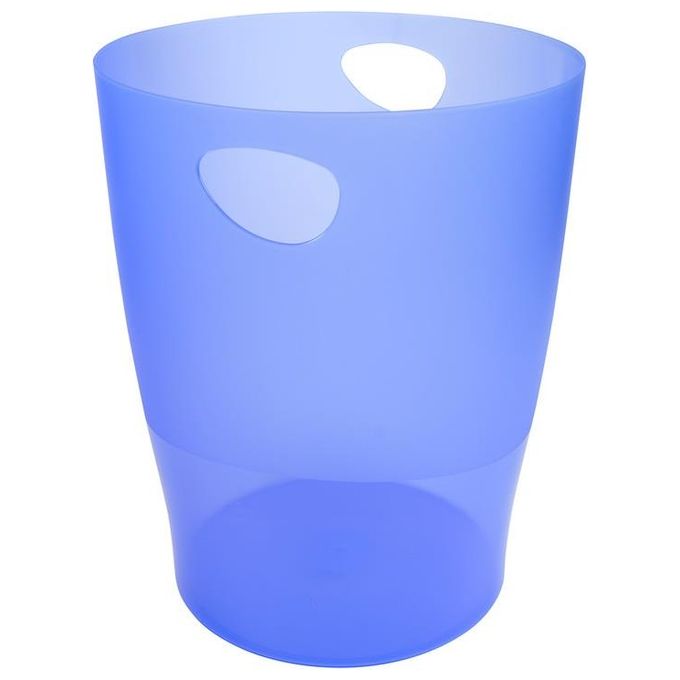 Exacompta Cestino 15 Litri Blu Ghiaccio