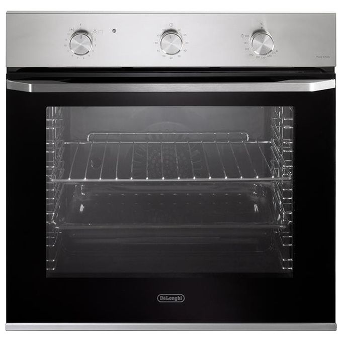 De'Longhi NSFGE9XL Forno da incasso gas ventilato 76 L Classe A Grill elettrico Funzione scongelamento (59.5x59.5x54.5 cm) colore Nero Argento