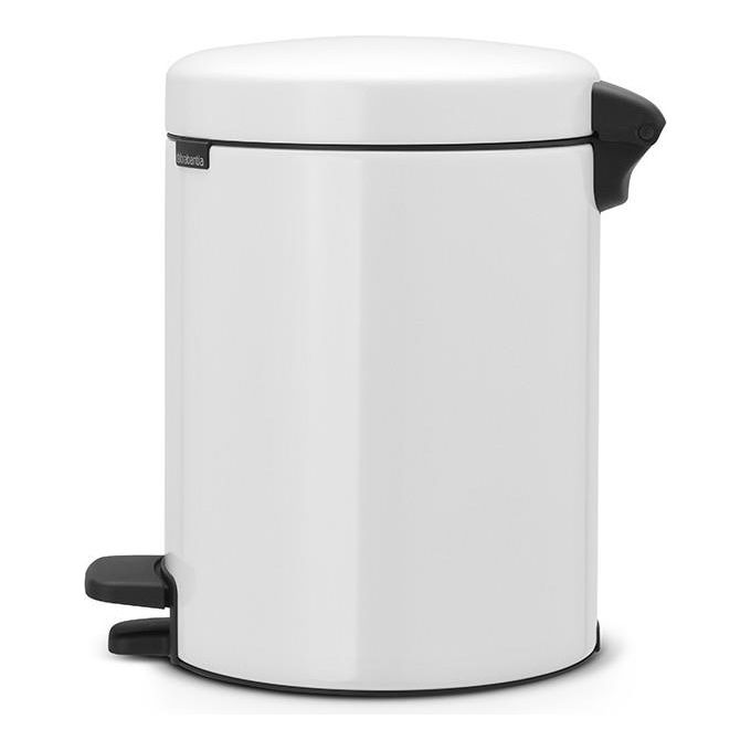 Brabantia Pedal Bin Newicon Pattumiera a Pedale 5 Litri Bianco