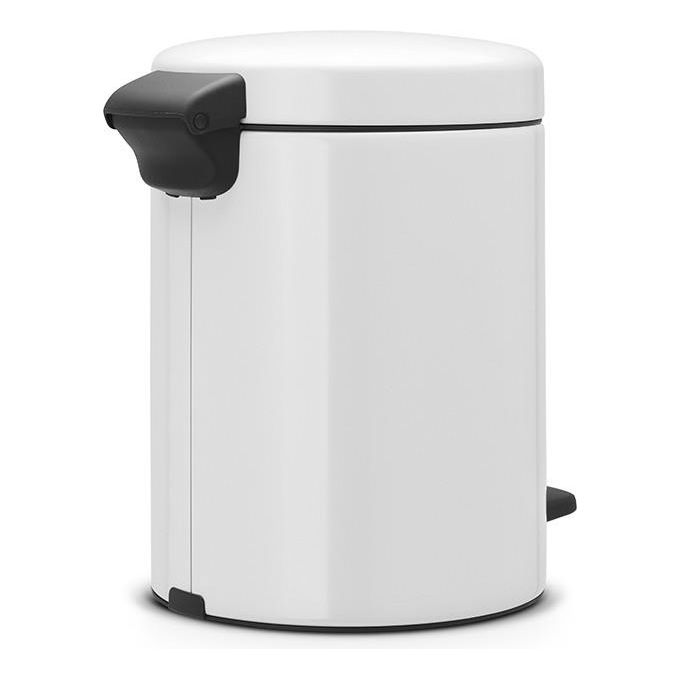 Brabantia Pedal Bin Newicon Pattumiera a Pedale 5 Litri Bianco