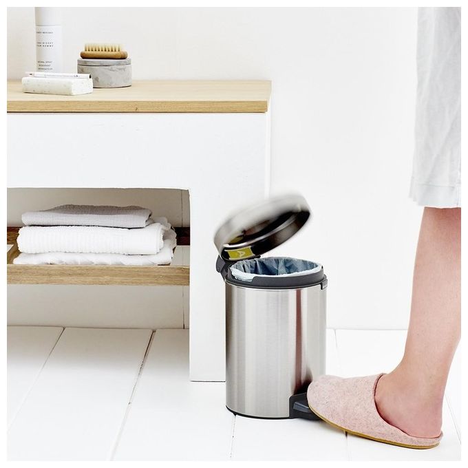 Brabantia Pedal Bin Newicon Pattumiera a Pedale 3 Litri Inox Satinato
