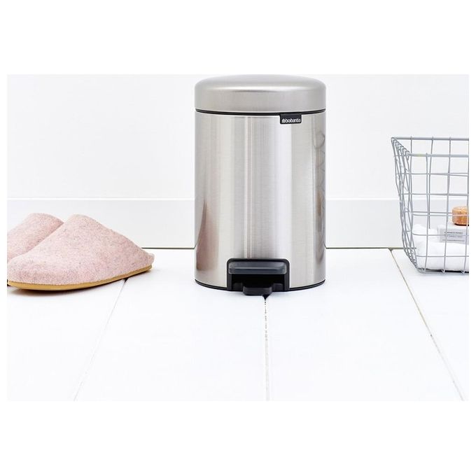 Brabantia Pedal Bin Newicon Pattumiera a Pedale 3 Litri Inox Satinato