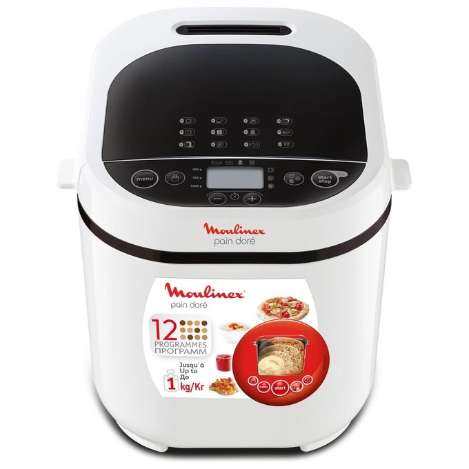 Moulinex OW2101 Pain Plaisir Macchina del Pane 1 kg 12 Programmi 650W Bianco