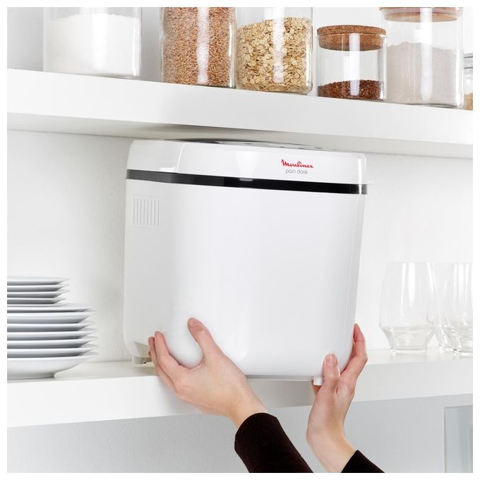 Moulinex OW2101 Pain Plaisir Macchina del Pane 1 kg 12 Programmi 650W Bianco