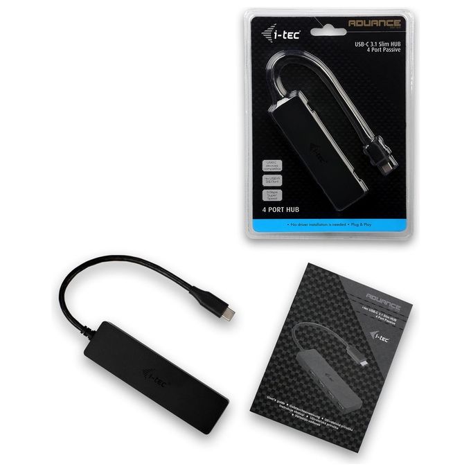 I-tec Advance C31HUB404 Hub di Interfaccia Usb 3.1 Type-C 5000Mbit-s Nero