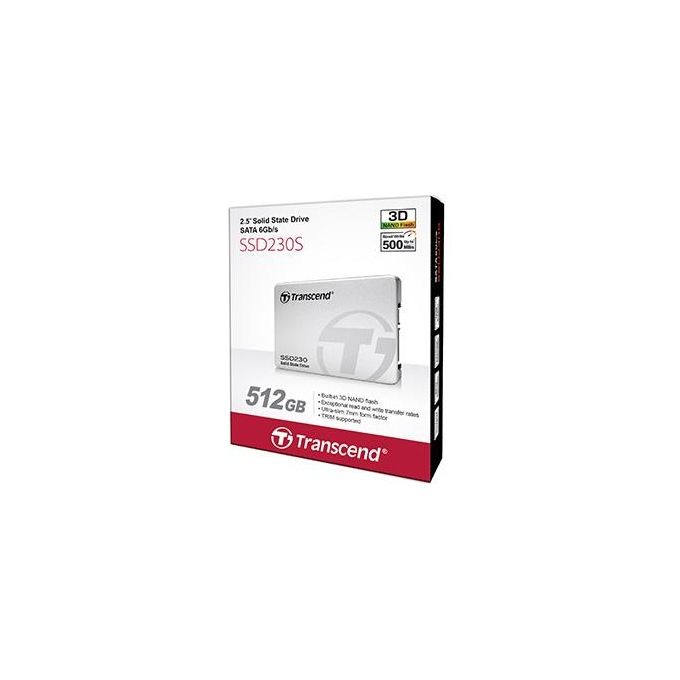 TRANSCEND TS512GSSD230S 512 Gb 2,5 Ssd230s Sata3 3d