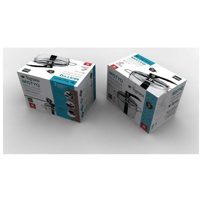 Tognana MistyQ Pentola a Pressione 5 Litri GranCucina Acciaio Inox