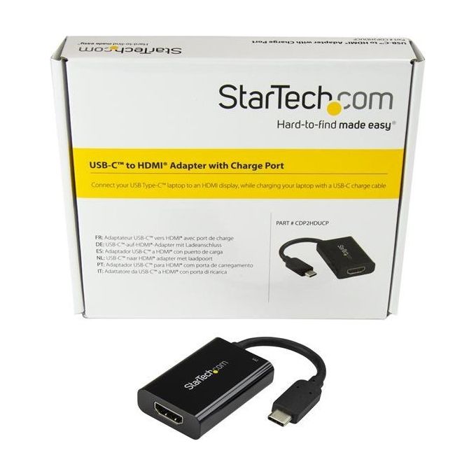 Startech Adattatore video USB-C a HDMI con Power Delivery - 4k 60Hz