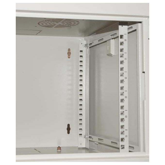 Link armadio 9 unita' da muro per reti (a)485 x (l)540 x (p) 450 mm colore grigio