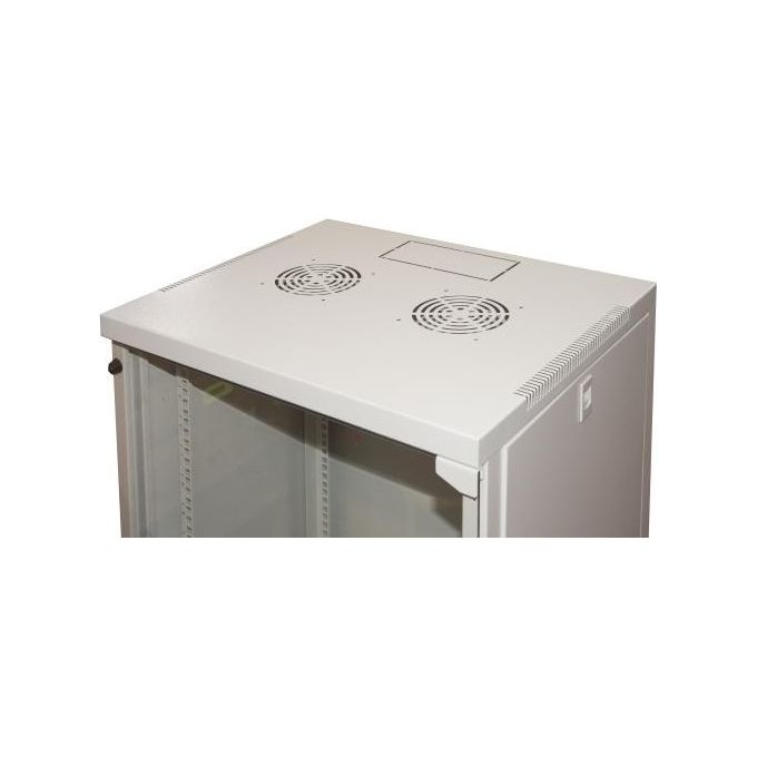 Link armadio 9 unita' da muro per reti (a)485 x (l)540 x (p) 450 mm colore grigio