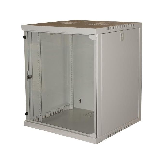 Link armadio 12 unita' da muro per reti (a)620 x (l)540 x (p) 450 mm colore grigio