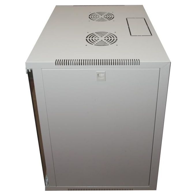 Link armadio 12 unita' da muro per reti (a)620 x (l)540 x (p) 450 mm colore grigio