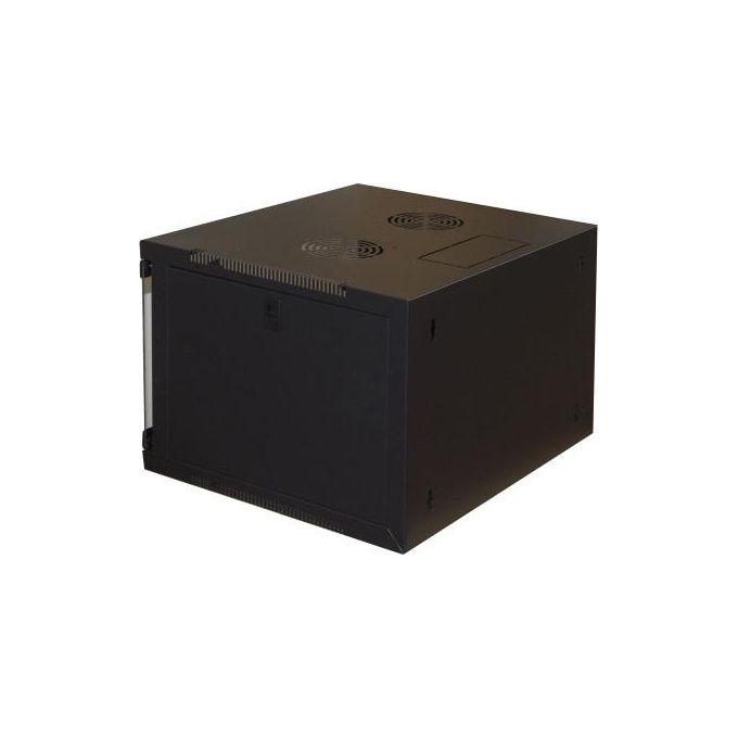 Link armadio 6 unita' da muro per reti (a)350 x (l)540 x (p) 450 mm colore nero