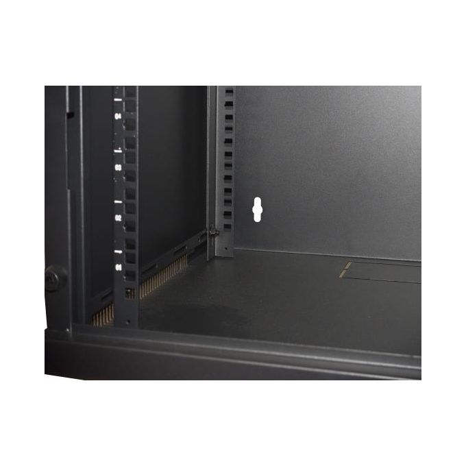 Link armadio 6 unita' da muro per reti (a)350 x (l)540 x (p) 450 mm colore nero