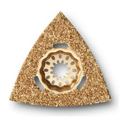 FEIN 63731001210 Raspa in Metallo Duro Triangolare Attacco Starlock SL Lunghezza Bordo 80 mm Adatta per Cemento Calcestruzzo Pietra Legno colore Nero