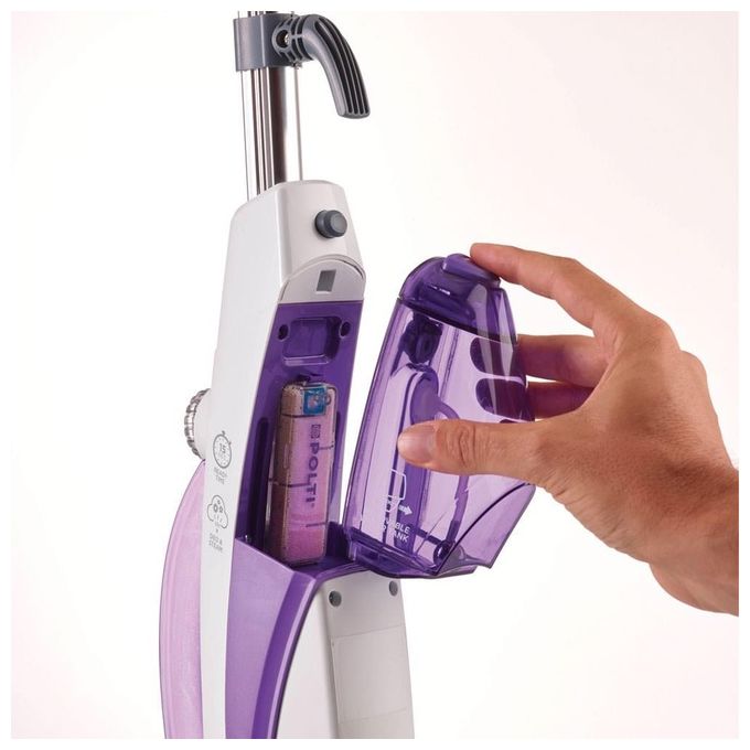 Polti PTEU0274 Vaporetto SV440_Double Scopa a Vapore Portatile Senza Sacco 2 in 1 Capacita' 300 ml Potenza 1500 W Bianco-Viola
