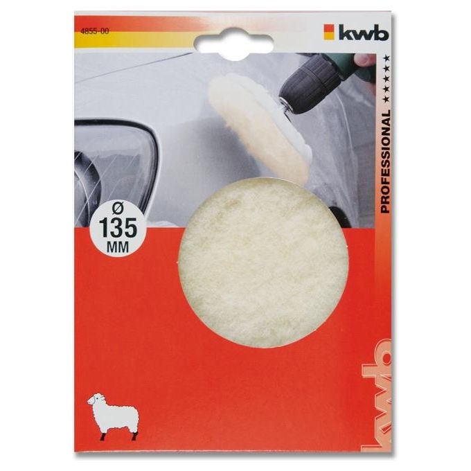 Kwb Spugna Da Lucidatura Diametro Di Lavoro 13.5Cm Bianco