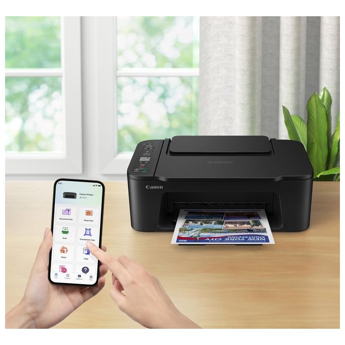 Canon TS3750I PIXMA Stampante Multifunzione Inkjet Stampa Copia Scansione WiFi 4800x1200 dpi Display LCD 1.5'' colore Nero