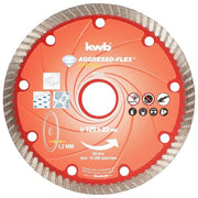 KWB 724540 Disco Diamantato da Taglio 125x22 mm Granito Marmo Calcestruzzo Ceramica Pietra Naturale colore Rosso