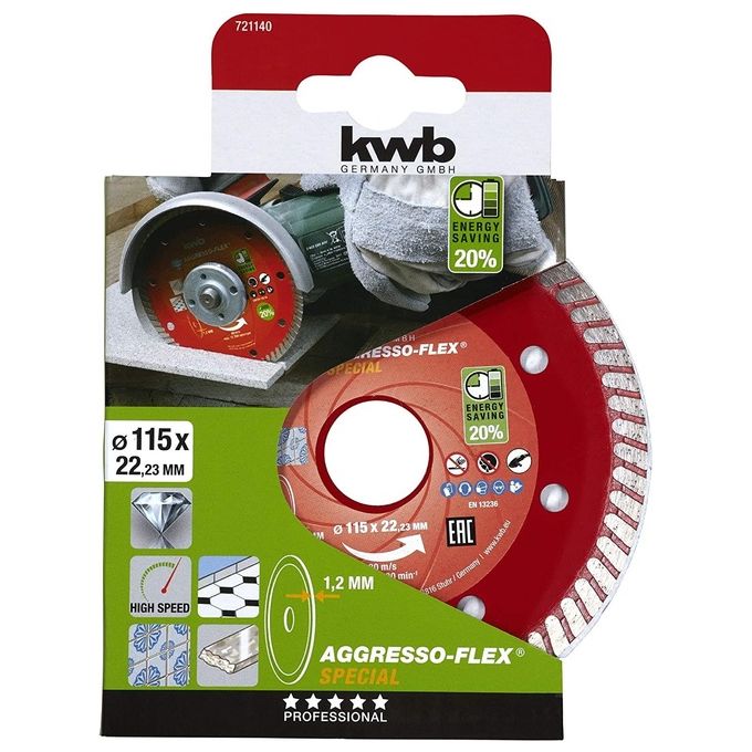 Kwb Punta Per Trapano A Batteria 115X22Mm Rosso