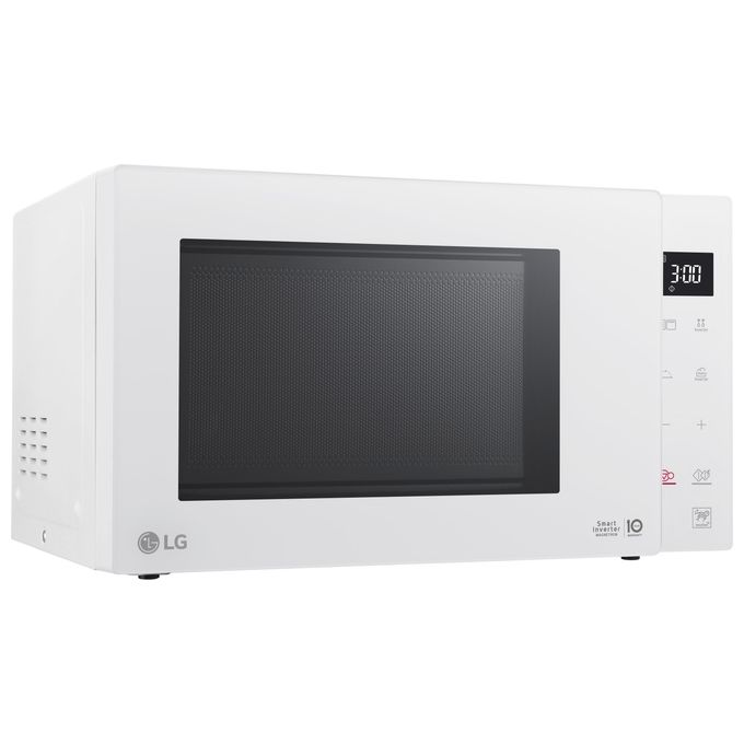 LG MH6535GDH NeoChef - Forno a Microonde con Grill 25 L, 1000 W, Tecnologia Smart Inverter con Funzione Crisp e Cottura a Vapore, Display LED, Colore Bianco