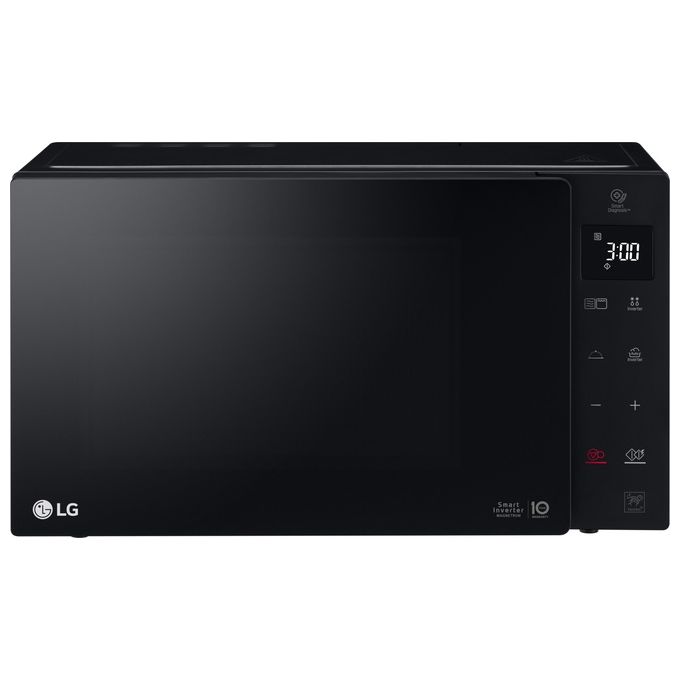 LG MH6535GDS Neochef Forno a Microonde con Grill Tecnologia Smart Inverter Capacita' 25 Litri Potenza 1000 W Funzione Crisp Cottura a Vapore Display LED Nero