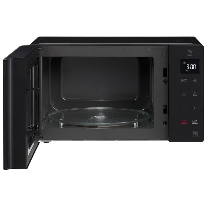 LG MH6535GDS Neochef Forno a Microonde con Grill Tecnologia Smart Inverter Capacita' 25 Litri Potenza 1000 W Funzione Crisp Cottura a Vapore Display LED Nero