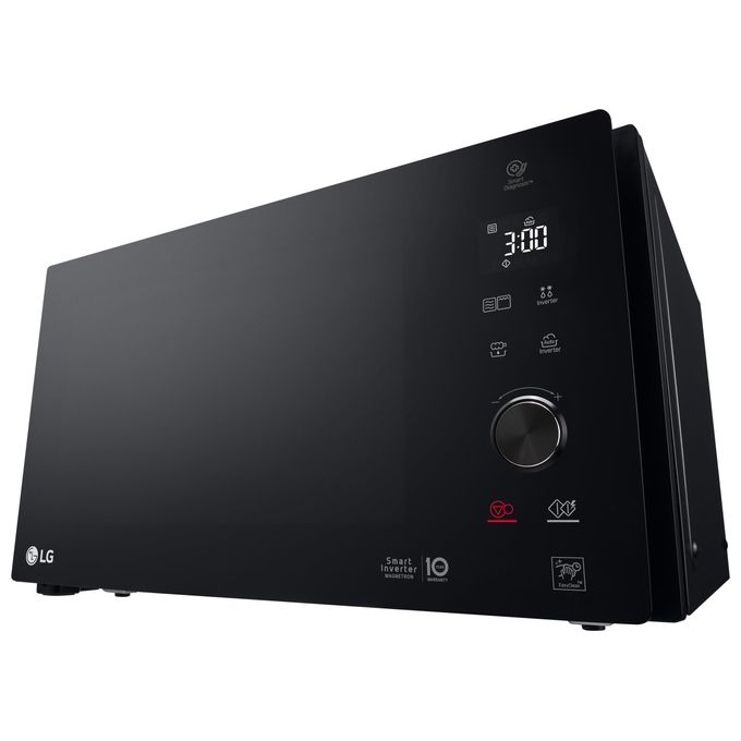 LG MH7265DPS Neochef Forno a Microonde con Grill Tecnologia Smart Inverter Capacita' 32 Litri Potenza 1350 W Funzione Crisp Programmi Automatici Display LED Nero
