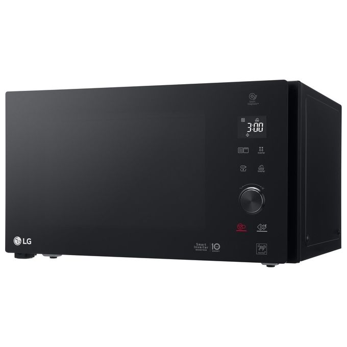 LG MH7265DPS Neochef Forno a Microonde con Grill Tecnologia Smart Inverter Capacita' 32 Litri Potenza 1350 W Funzione Crisp Programmi Automatici Display LED Nero