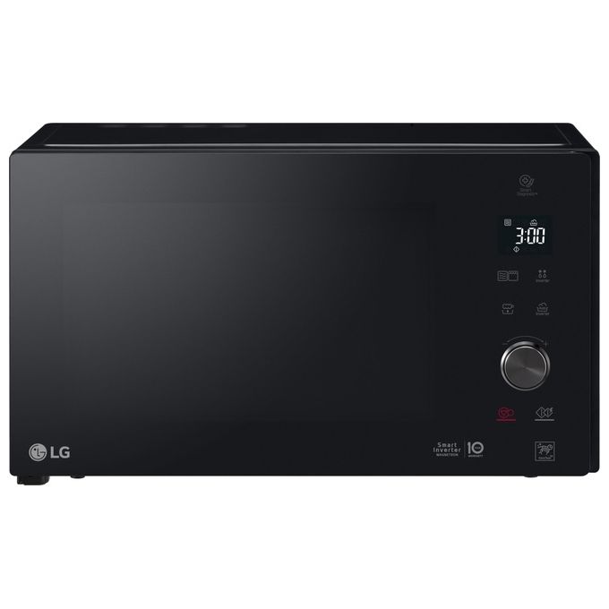 LG MH7265DPS Neochef Forno a Microonde con Grill Tecnologia Smart Inverter Capacita' 32 Litri Potenza 1350 W Funzione Crisp Programmi Automatici Display LED Nero