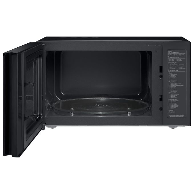 LG MH7265DPS Neochef Forno a Microonde con Grill Tecnologia Smart Inverter Capacita' 32 Litri Potenza 1350 W Funzione Crisp Programmi Automatici Display LED Nero