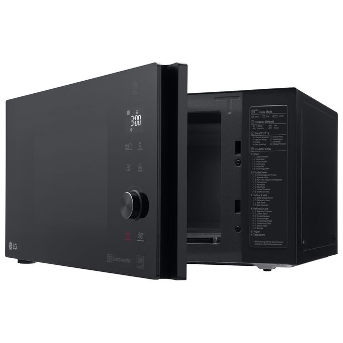 LG MH7265DPS Neochef Forno a Microonde con Grill Tecnologia Smart Inverter Capacita' 32 Litri Potenza 1350 W Funzione Crisp Programmi Automatici Display LED Nero