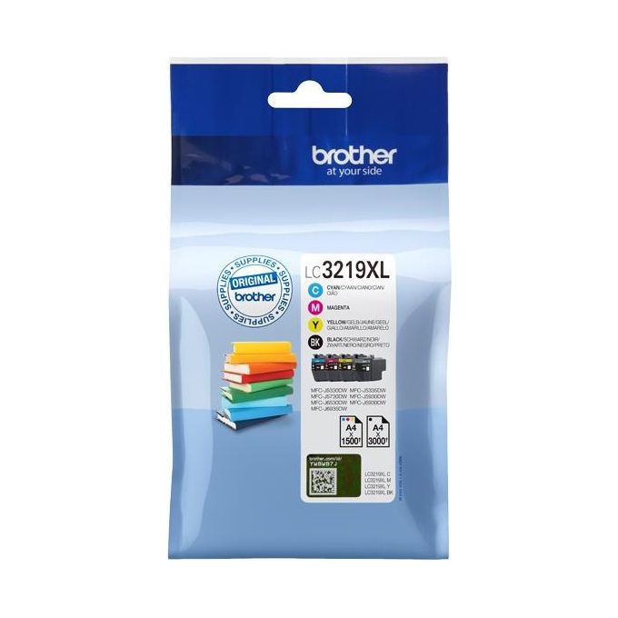 Brother LC3219XLVALDR Multipack Cartucce Inchiostro Originali XL 4 pz Nero Ciano Magenta Giallo colore Multicolore
