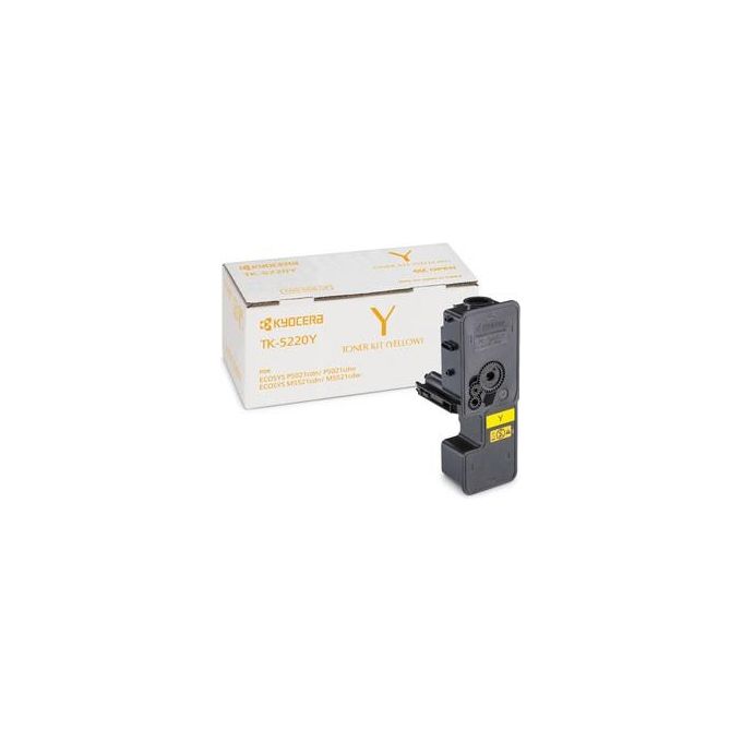 Kyocera Toner Giallo Tk-5220y per Ecosys P5021cdn cdw Ecosys M5521cdn cdw CapacitÃ  Standard 1200 Pagine in Formato a4