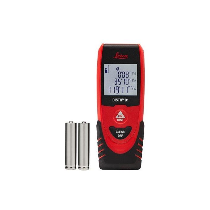Leica DISTO D1 Misuratore Laser 40 m Precisione 2 mm Bluetooth 4.0 IP54 colore Nero