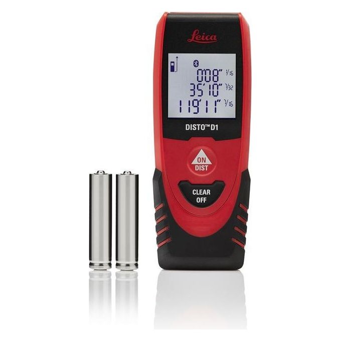 Leica DISTO D1 Misuratore Laser 40 m Precisione 2 mm Bluetooth 4.0 IP54 colore Nero