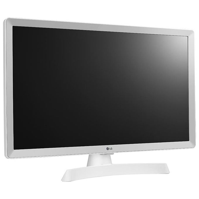 LG 24TQ510S-WZ Monitor TV 24'' LED HD Smart TV webOS 22 Wi-Fi DVB-T2 2 HDMI colore Bianco