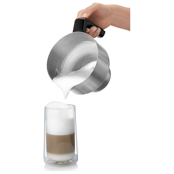 WMF 413170011 Lono Milk and Choc Montalatte a Induzione 500 ml 650W spuma calda e fredda cioccolata calda colore Argento