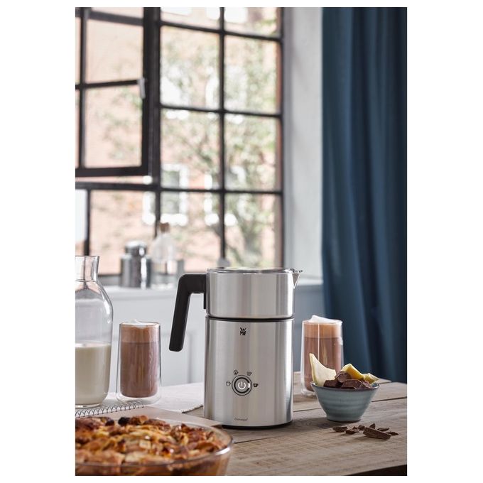 WMF 413170011 Lono Milk and Choc Montalatte a Induzione 500 ml 650W spuma calda e fredda cioccolata calda colore Argento