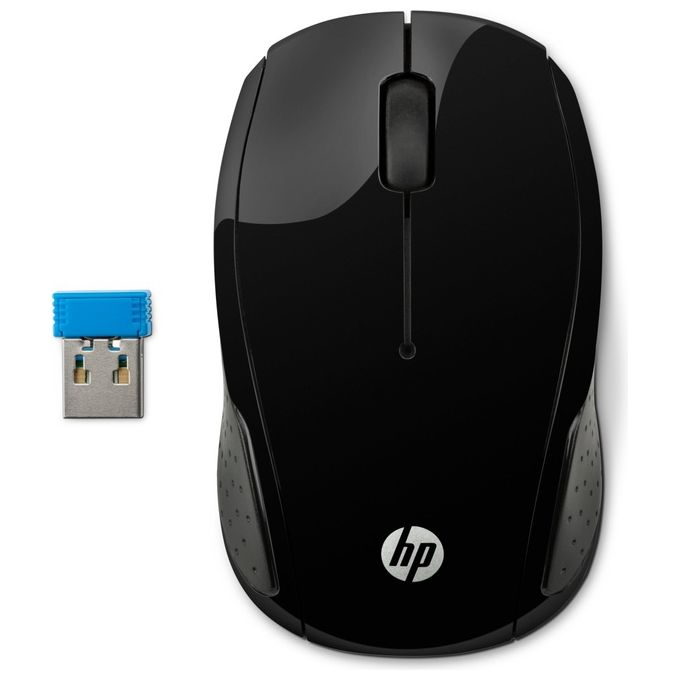 HP Wireless Mouse 200 Tecnologia LED Rosso Laser fino a 1000 DPI 3 Pulsanti Rotella Scorrimento
