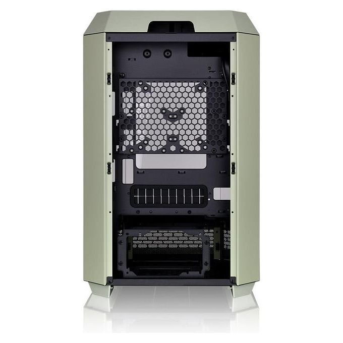Thermaltake CA-1Y4-00SEWN-00 300 Matcha Green Case PC Micro Tower Fattore di forma micro ATX e Mini-ITX Pannello laterale in vetro temperato colore Verde
