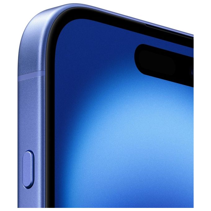 Apple MYEC3QL-A iPhone 16 Smartphone 5G 128GB Display 6.1'' OLED Chip A18 Doppia Fotocamera 48MP IP68 colore Blu