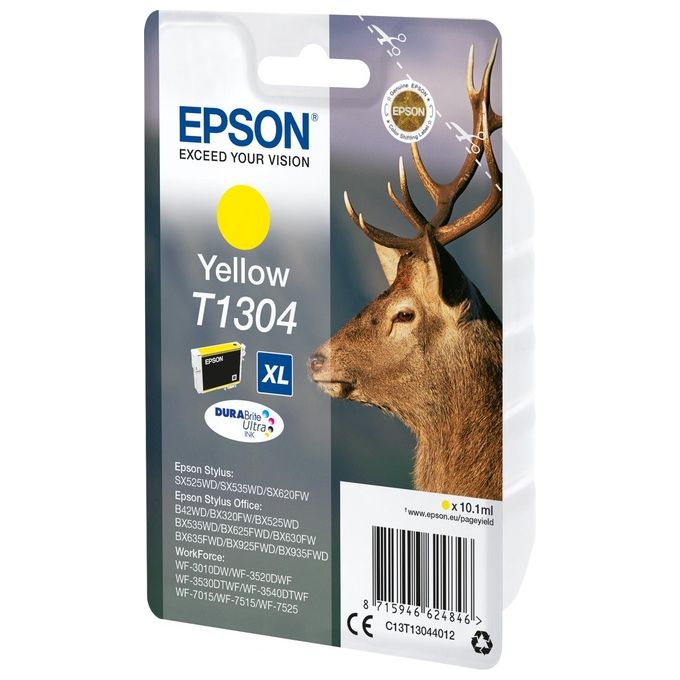 Epson T1304 10.1 ml misura XL giallo originale blister cartuccia dinchiostro per Stylus Office BX535, BX630, BX635, BX935, WorkForce WF-3520, 3530, 3540, 7015, 7515, 7525