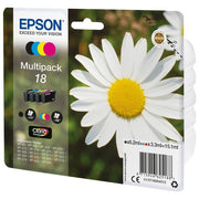 Epson 18 Serie Margherita Cartuccia Originale  Multipack 4 Colori Nero, Ciano, Magenta, Giallo