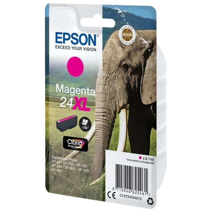 Epson T243340 Cartuccia d' Inchiostro Claria Photo Hd Ink Magenta 24xl