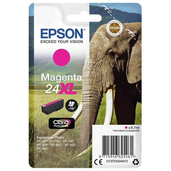 Epson T243340 Cartuccia d' Inchiostro Claria Photo Hd Ink Magenta 24xl